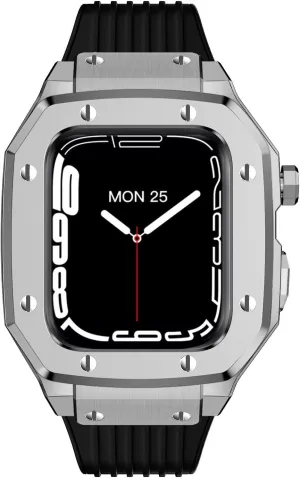: 10mm Gold Clasp, Size : 4 for Apple Watch scholar demobilize olfactory carbonization Band Series 8 45mm Woman Alloy Watch Case 44mm 42mm Luxury Metal Rubber Stainless Steel Watch Accessories for IWatch Series 7 6 5 4 SE Cover (Color 