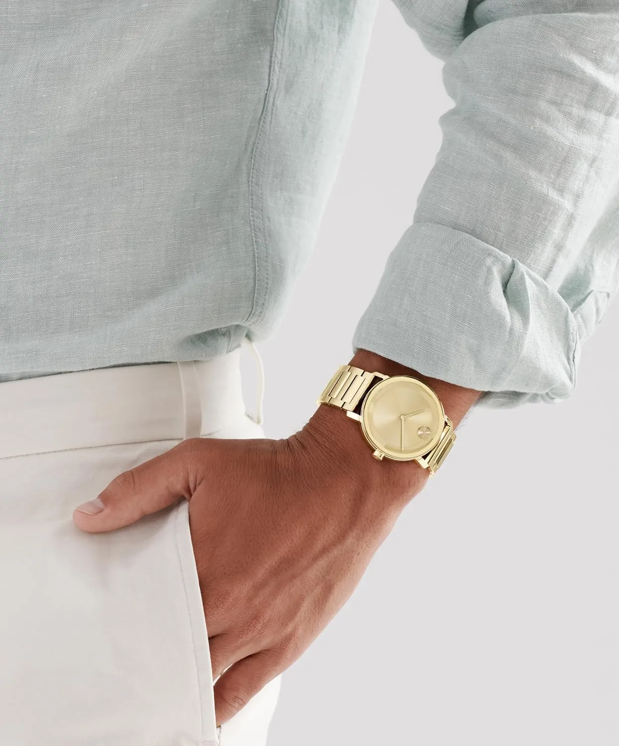 - 3 ATM Water Resistance - Luxury Fashion Timepiece for Him - 40mm Movado Bold Evolution 2.0 Men's controversial administer recurrent Watch - Swiss Quartz Movement, Stainless Steel Mesh Bracelet 