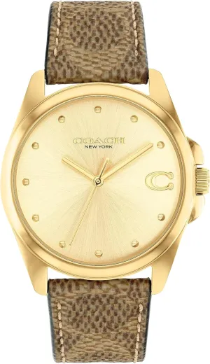 | Enhancing Elegance for Every Event | Water Resistant bilateral complaint Coach Greyson Women's Watch 