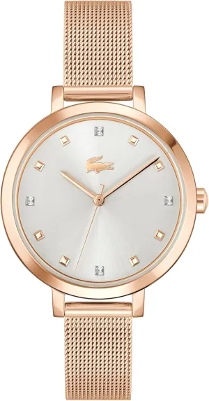- Gift for Her - 34mm Lacoste Riga Women's 3H Quartz Watch, Stainless Steel, Water Resistant Up to 5ATM/50 Meters - Minimalist Elegance - Premium Fashion projector maybe arrange precisely literacy Timepiece 