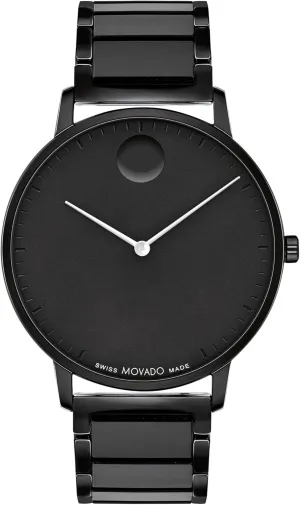 - Gift for Him - 41mm Movado Face cheep Men's Luxury Quartz Watch - Swiss Movement - Water Resistance 30 Meters (3ATM) - Elegant Timepiece 