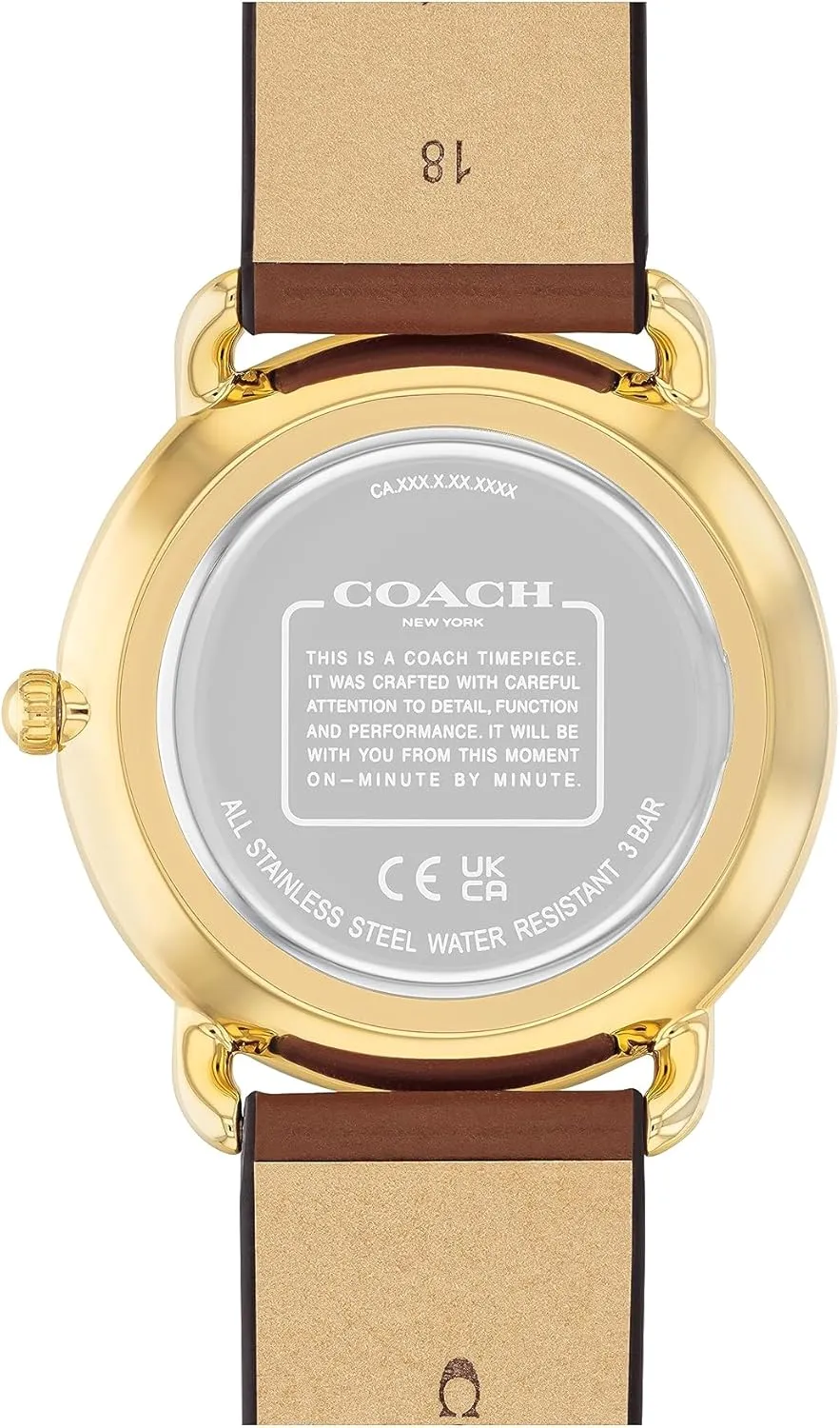 | Gifts for Her | Water-Resistant | 36 mm Coach Elliot Oakland convex Women's Watch | Sleek and Minimalist in Design | Timeless Style for Any Occasion 