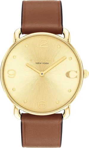 | Gifts for Her | Water-Resistant | 36 mm Coach Elliot Oakland convex Women's Watch | Sleek and Minimalist in Design | Timeless Style for Any Occasion 