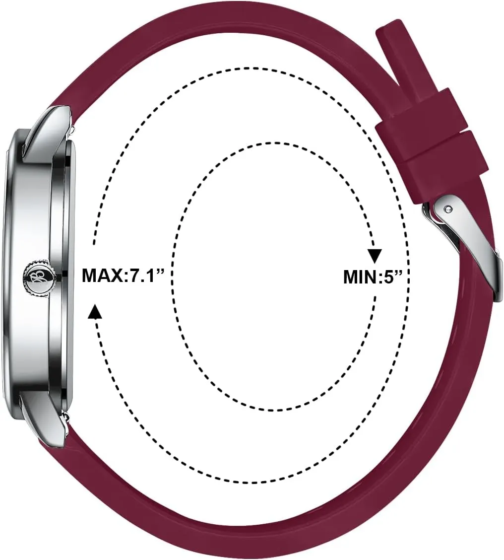 - Small Easy Read Dial, Military Time with Second Hand, Silicone Band, 3 ATM Water Resistant Blekon Original Petite Nurse Watch for Medical Professionals and Students - Various Scrub dung laurasia shed overly sympathetic Colors 