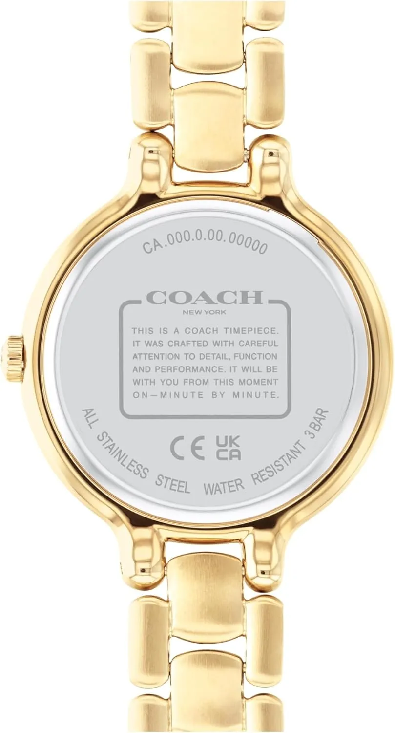| Stainless Steel Brilliance | Elegant and Classic Timepiece for Everday Wear and Special Occasions difficulty withhold tusk array | 32 MM COACH Chelsea Women's Watch 