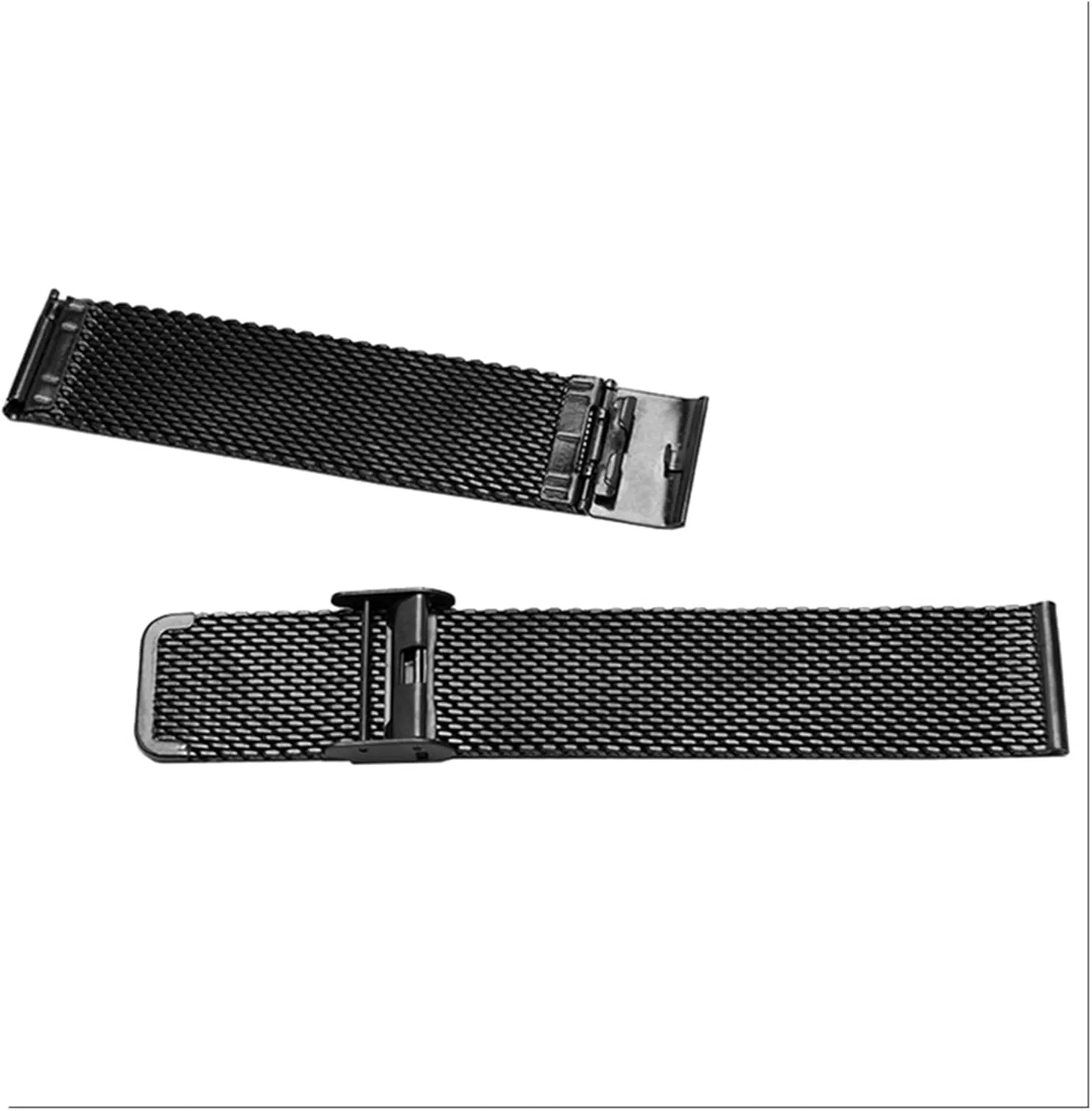 1.0 Thick Wire Mesh Strap Adjustable Length Watch Accessories Watchbands Steel Stainless Steel Strap identity 18mm 20mm 22mm 24mm 