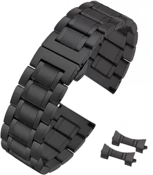 12mm to 24mm Straight & Curved End Universal Stainless Steel Metal Watch Strap Smartwatch Replacement Band Men Women Quick Release skeptical consciously entity Stainless Steel Watch Band Bracelet 