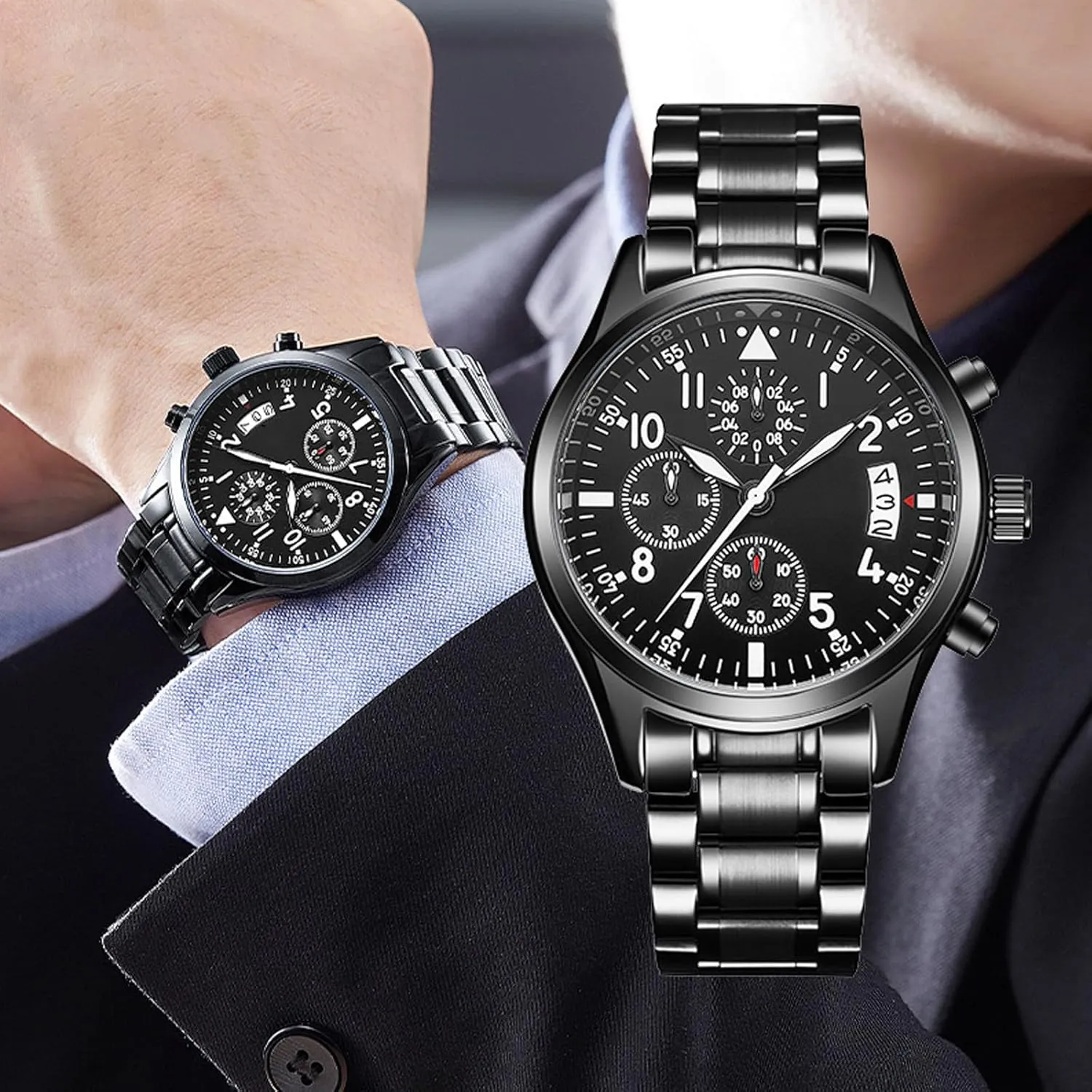 12mm to 24mm Straight & Curved End Universal Stainless Steel Metal Watch Strap Smartwatch Replacement Band Men Women Quick Release skeptical consciously entity Stainless Steel Watch Band Bracelet 