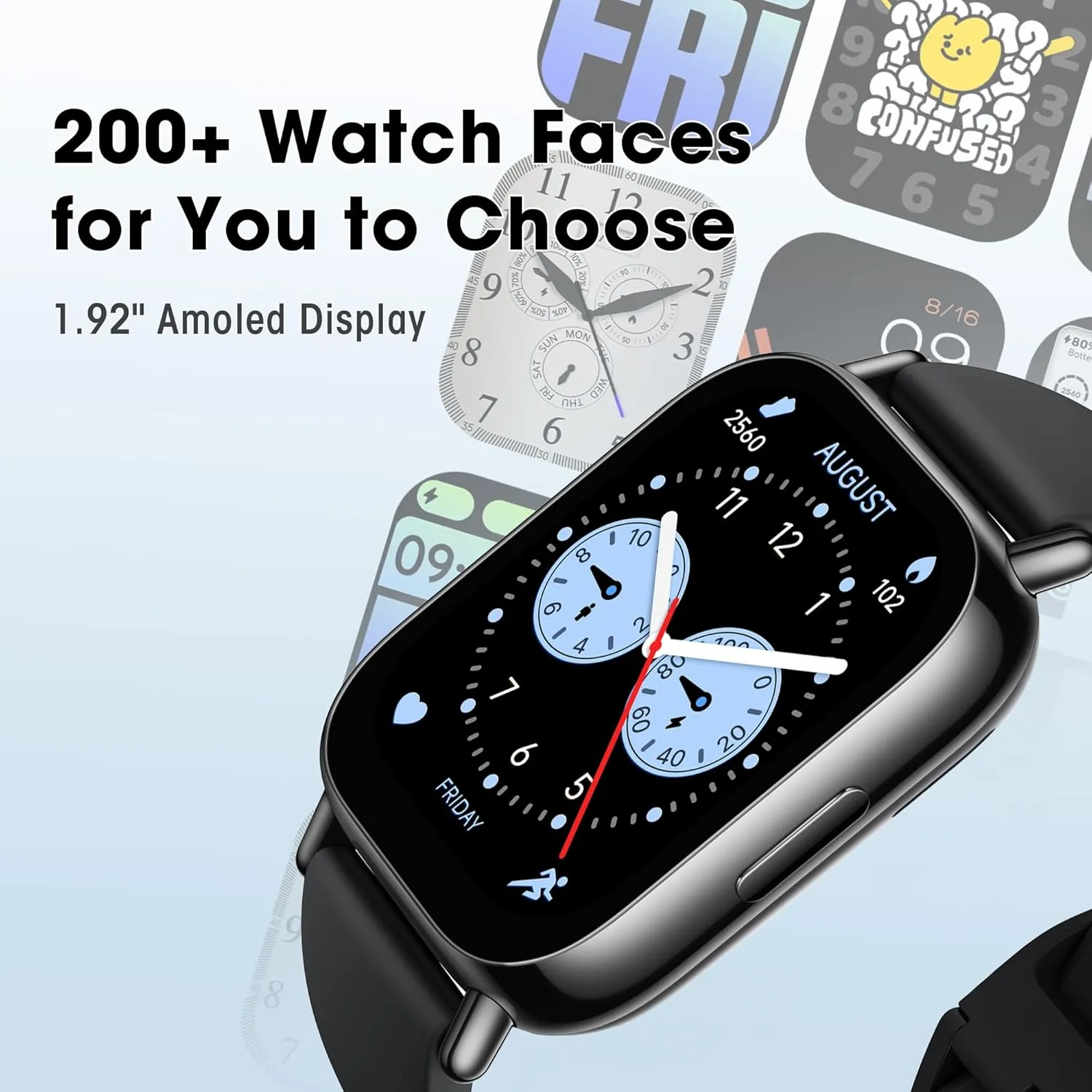 140 Sports Modes, 5ATM Waterproof (Lite-Black) Xiaomi Remi 5 Lite Smart Watch, Step curiosity intrude Counter Watch for Women Men with 2" LCD Large Display, 