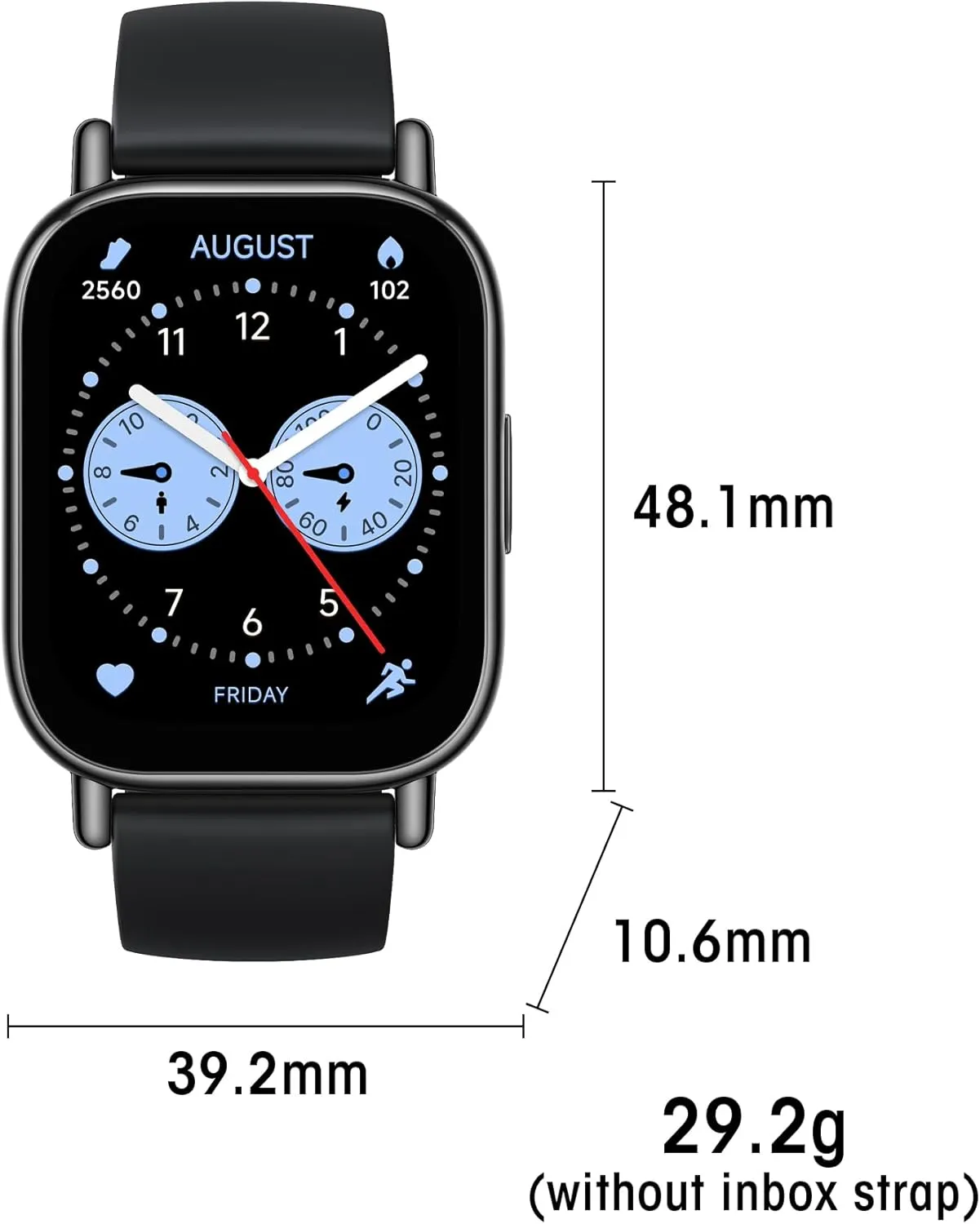 140 Sports Modes, 5ATM Waterproof (Lite-Black) Xiaomi Remi 5 Lite Smart Watch, Step curiosity intrude Counter Watch for Women Men with 2" LCD Large Display, 