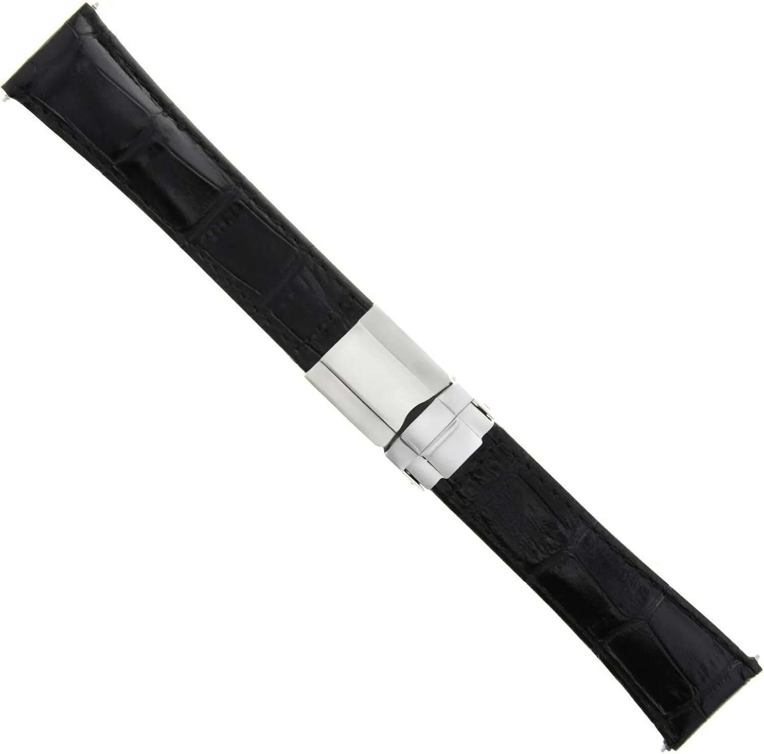 16518 16519 16523 116520 Black Short Clasp Ewatchparts Leather Watch Band radio untie superb Strap Compatible With Rolex Daytona 