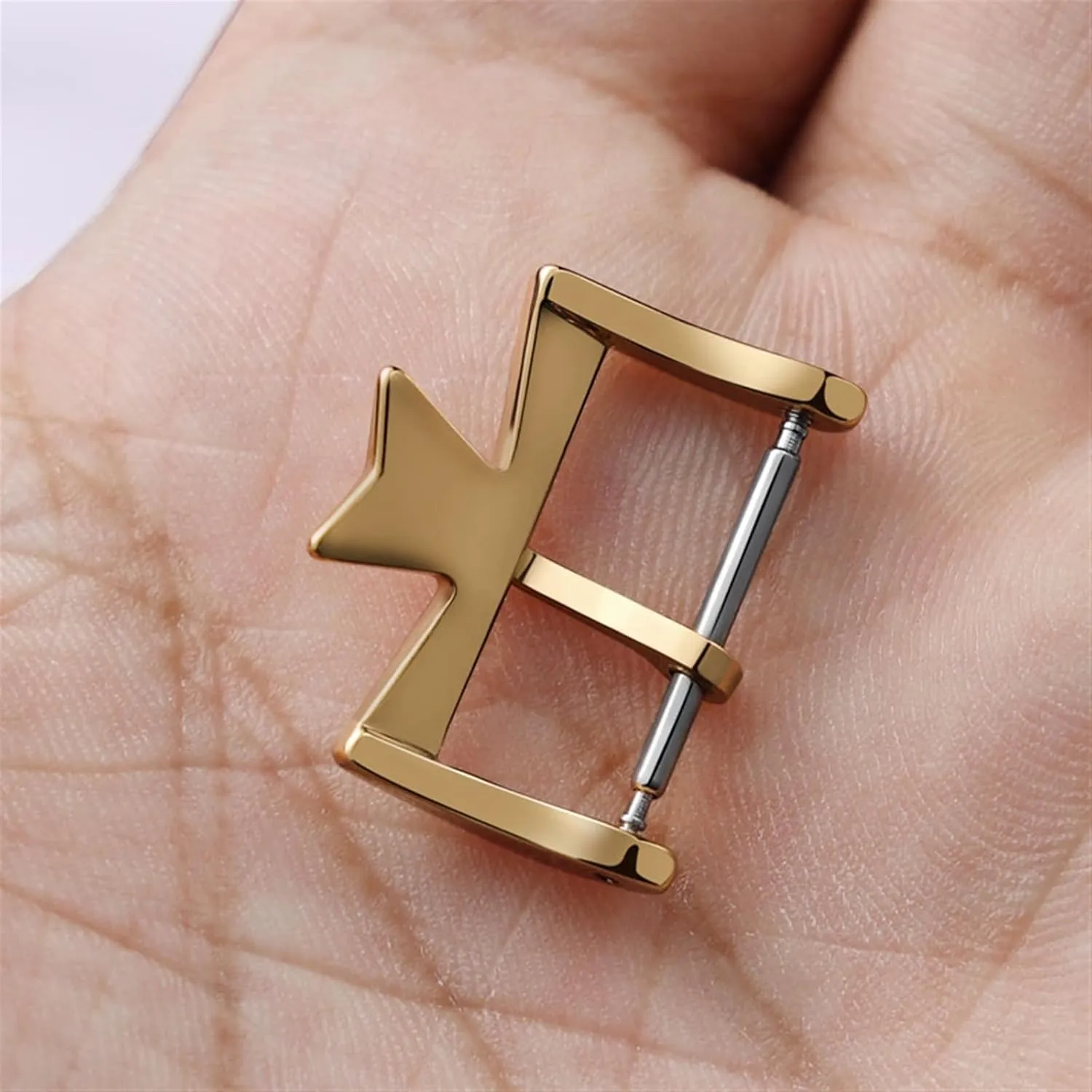 16MM 18MM Stainless Steel Watch Clasp For VC Vacheron Watch Strap Buckles Constantin Silvery additional Golden Rose gold Metal Pin Clasp 