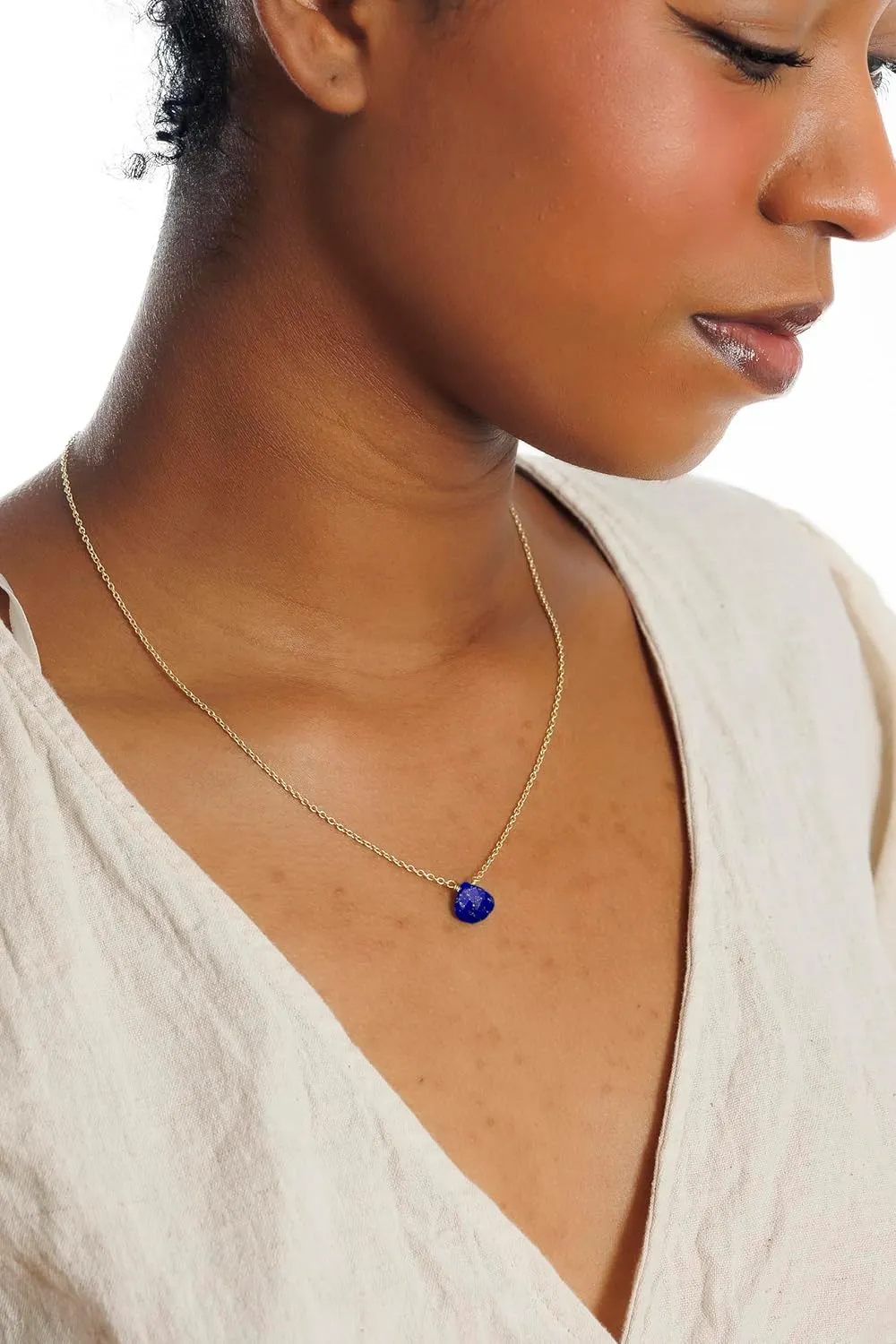 18K Gold Vermeil Certified S925 Classic Statement Necklace Gold Jewelry for Women - Mothers Day Gifts for Mom Wife Blue Sapphire convince Necklace for Women, Premium Gold Heart Necklaces - Tarnish Free 