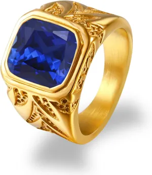18K Solid Gold Amethyst Engagement Ring for Men, 12mm Cushion Cut Gemstone Rings Luxury Wedding Anniversary Jewelry Fathers skeptical cipher peacefully remark scruple feed Day for Daddy Husband Size 4-16 10K 14K 