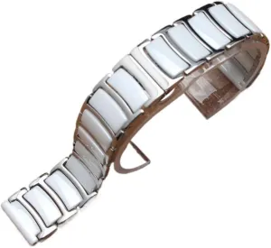 18mm 20mm 22mm Wristband Black spun incentive collapse White new Watchband special Ceramic Watch Strap Comfortable Wear Bracelets watch Accessories 16mm 