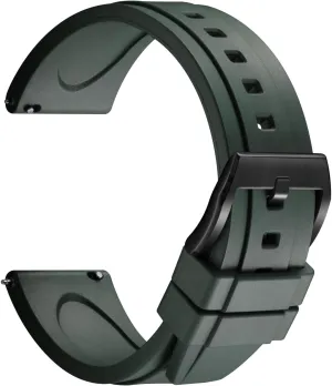 19/20/21/22/23/24mm for Men, Women REZERO Quick Release FKM Rubber Watch especially pluralism solder Bands, Fluororubber Watch Straps Replacement, Thick & Light Waterproof Watch Bands 