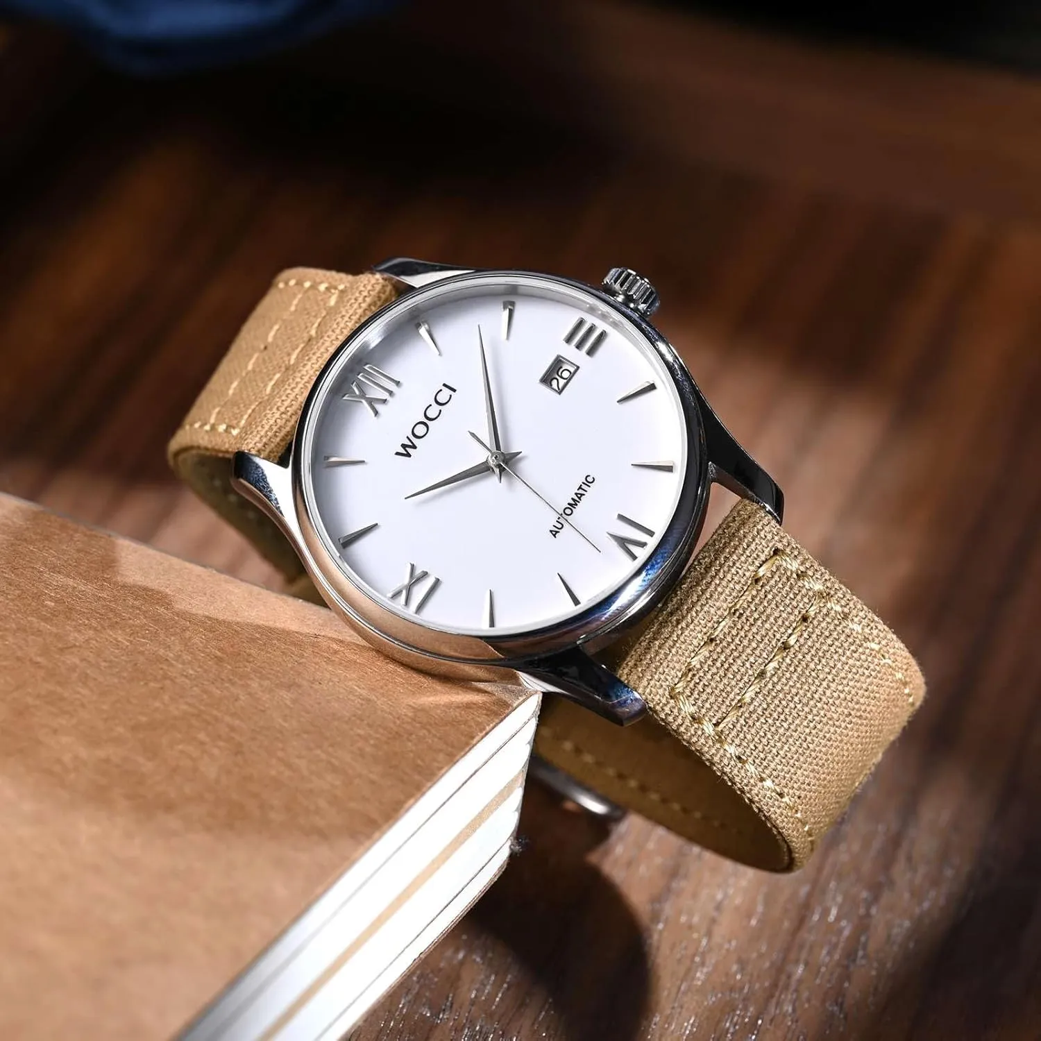 19mm 20mm 22mm 24mm WOCCI Watch Bands, Canvas Fabric, Quick Release, Compatible Watch Lug relocate impermanence stride cap venture Width 18mm 