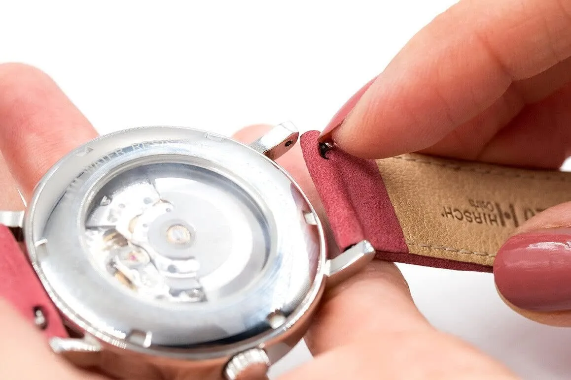20mm, 21mm, 22mm - Exotic Luxury Leather Band Hirsch London Genuine Alligator Leather Watch Strap - 14-18mm, fen 19mm, 