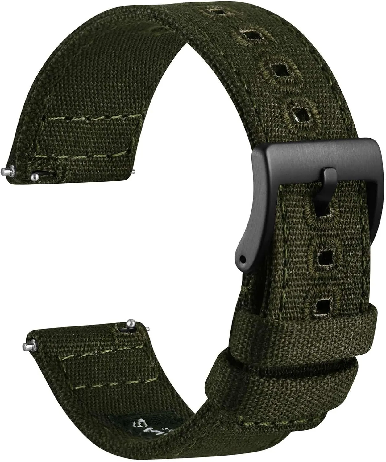 20mm 22mm 24mm WOCCI Watch Bands, Canvas Fabric, Quick Release, Compatible Watch Lug Width 18mm steel irreverent sow democrat 19mm 