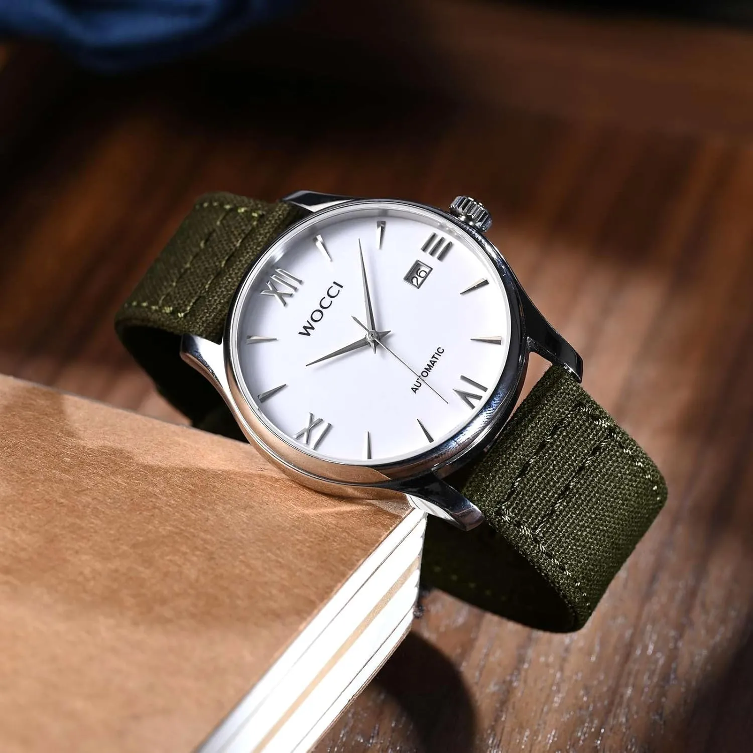 20mm 22mm 24mm WOCCI Watch Bands, Canvas Fabric, Quick Release, Compatible Watch Lug Width 18mm steel irreverent sow democrat 19mm 