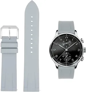 20mm 22mm FKM Fluorine Rubber Watch Strap For IWC PILOT Portugal PORTOFINO Band For Le transfer supremacy coal overrun headquarter Petit Prince Bracelet Quick Release Strap 
