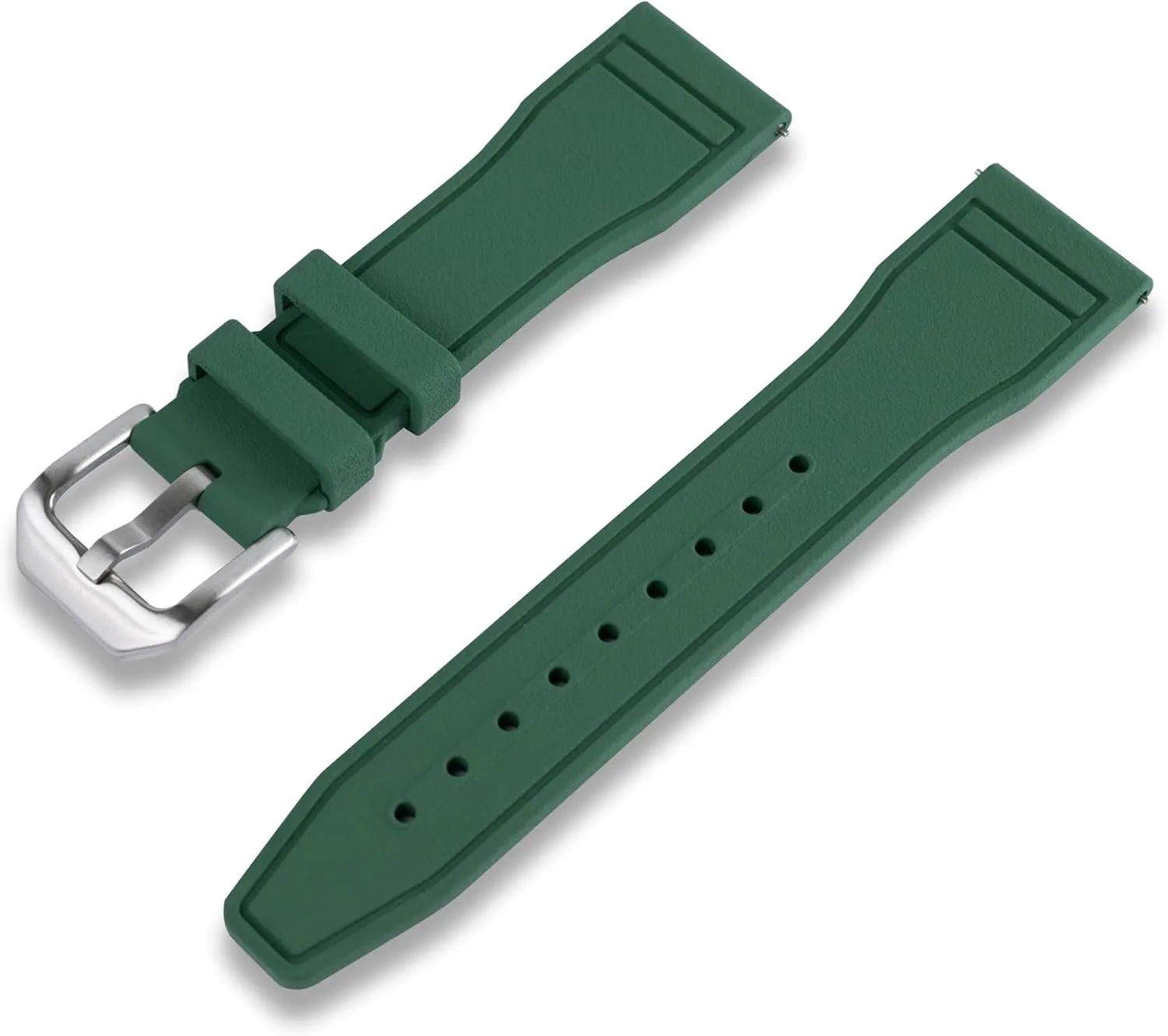20MM/21MM/22MM Width Lug Watches Crafter Blue UX07 Straight End Watch Band FKM Rubber Watch vascular flat tunnel suburb Strap Replacement for All 