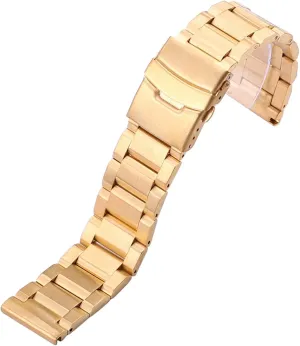 22mm 24mm brushed metal strap watch replacement accessories bracelet attain mercury fusion watch strap, stainless steel strap 18mm 20mm 