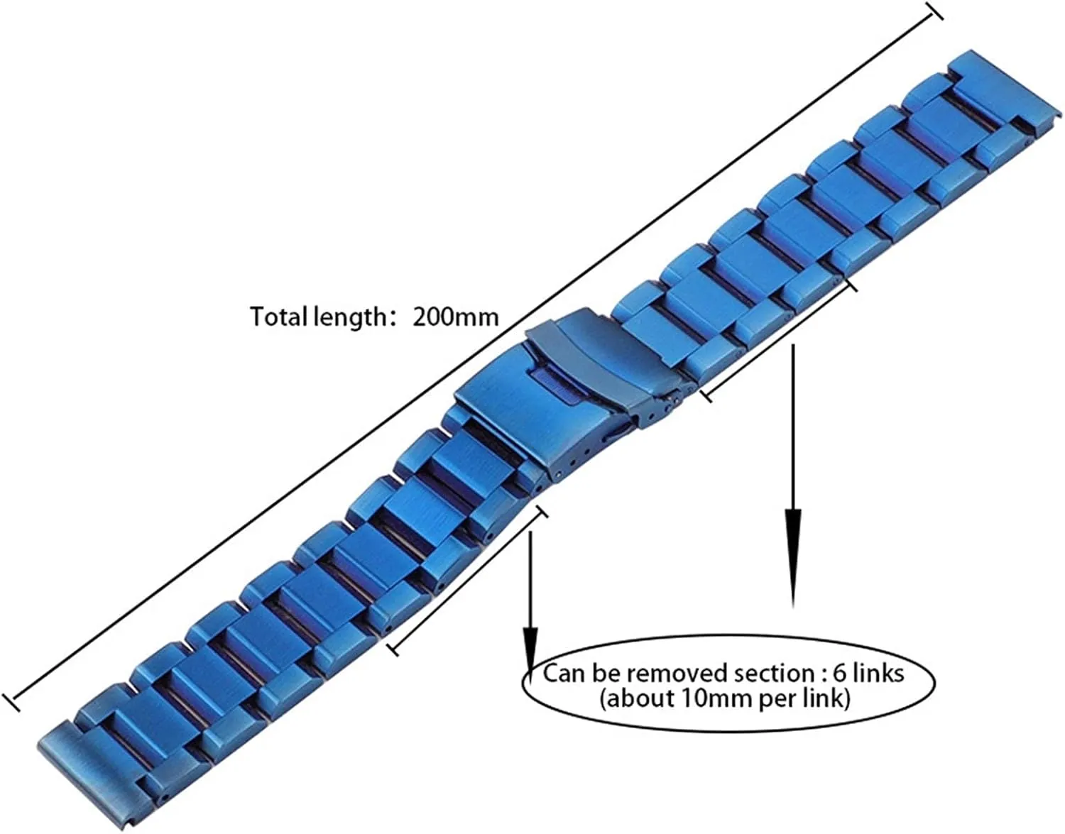 22mm 24mm brushed metal strap watch replacement accessories bracelet attain mercury fusion watch strap, stainless steel strap 18mm 20mm 