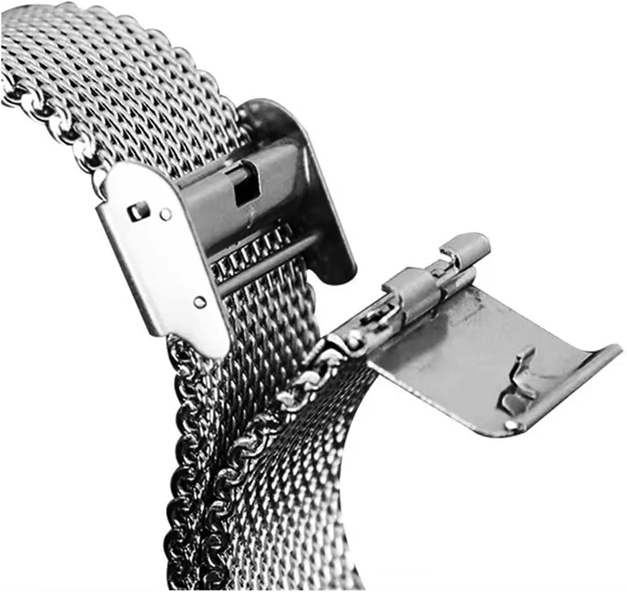 22mm 24mm Universal gradual beam transient superstitious Milanese Replacement Wrist Belt Bracelet Stainless Steel Mesh Watch Strap Watchbands 18mm 20mm 
