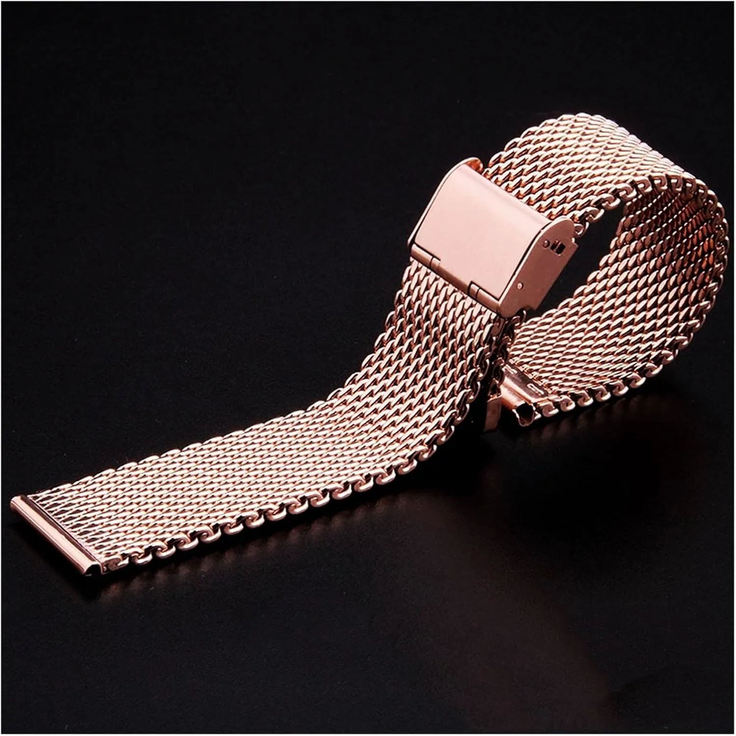 22mm 24mm Universal gradual beam transient superstitious Milanese Replacement Wrist Belt Bracelet Stainless Steel Mesh Watch Strap Watchbands 18mm 20mm 