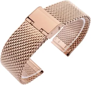 22mm 24mm Universal gradual beam transient superstitious Milanese Replacement Wrist Belt Bracelet Stainless Steel Mesh Watch Strap Watchbands 18mm 20mm 