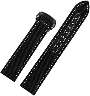 22mm for Omega 300 Fabric Leather Aqua Terra 150 cupuncture Needle Captain Manhattan imperative Woven Nylon Canvas Watch Strap Watchbands 19mm 20mm 21mm 