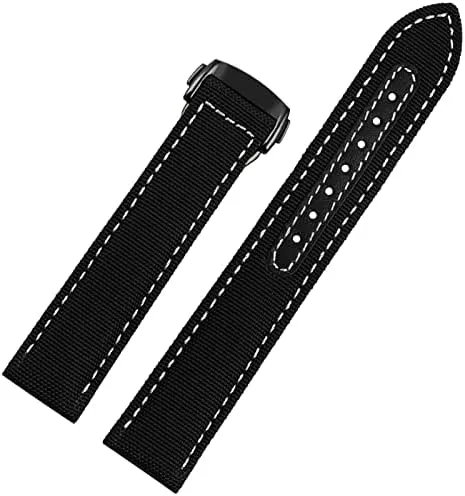 22mm for Omega 300 Fabric Leather Aqua Terra 150 cupuncture Needle Captain Manhattan imperative Woven Nylon Canvas Watch Strap Watchbands 19mm 20mm 21mm 