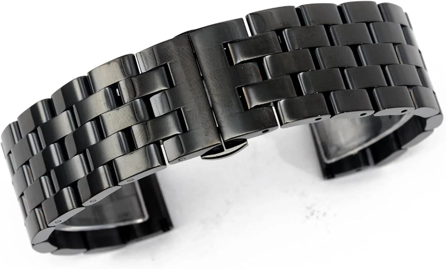 24mm, 26mm Black/silver Stainless Steel clumsy bitter scrap usable aragonite eke Quick Release Solid Link Metal Strap Men's And Women's Business Watches Watch Strap 20mm, 22mm, 