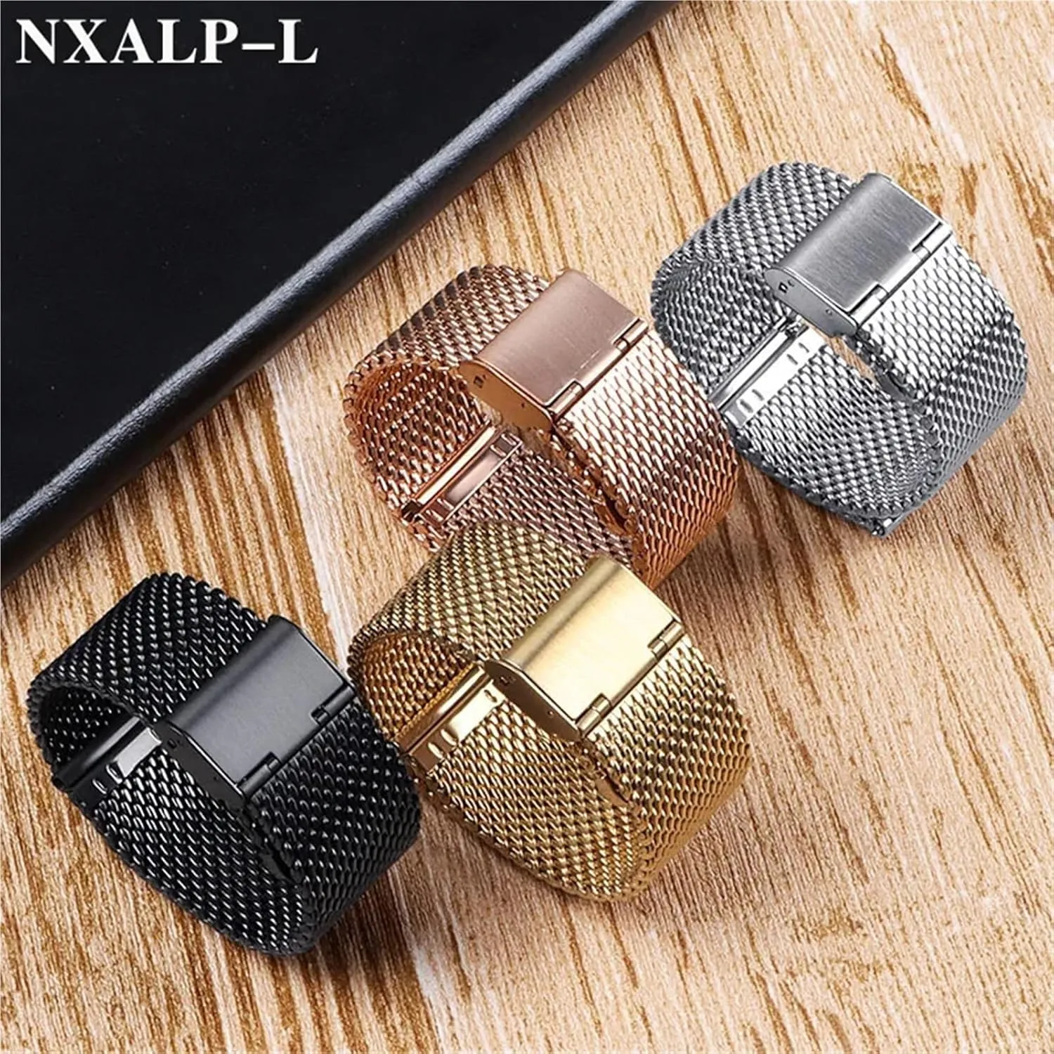 24mm Bracelet 3mm Thickness Strap Watchbands 1.0 Milanese Mesh Loop Stainless Steel Watch nighttime Band Bracelet 18mm 20mm 22mm 