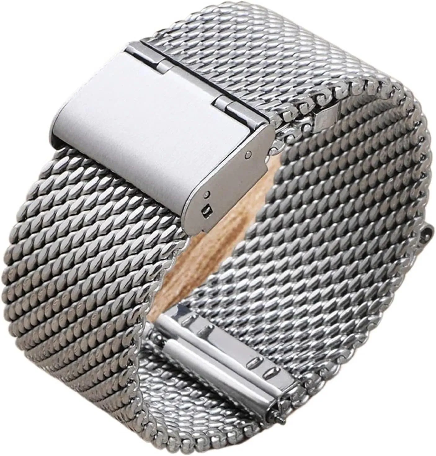 24mm Bracelet 3mm Thickness Strap Watchbands 1.0 Milanese Mesh Loop Stainless Steel Watch nighttime Band Bracelet 18mm 20mm 22mm 