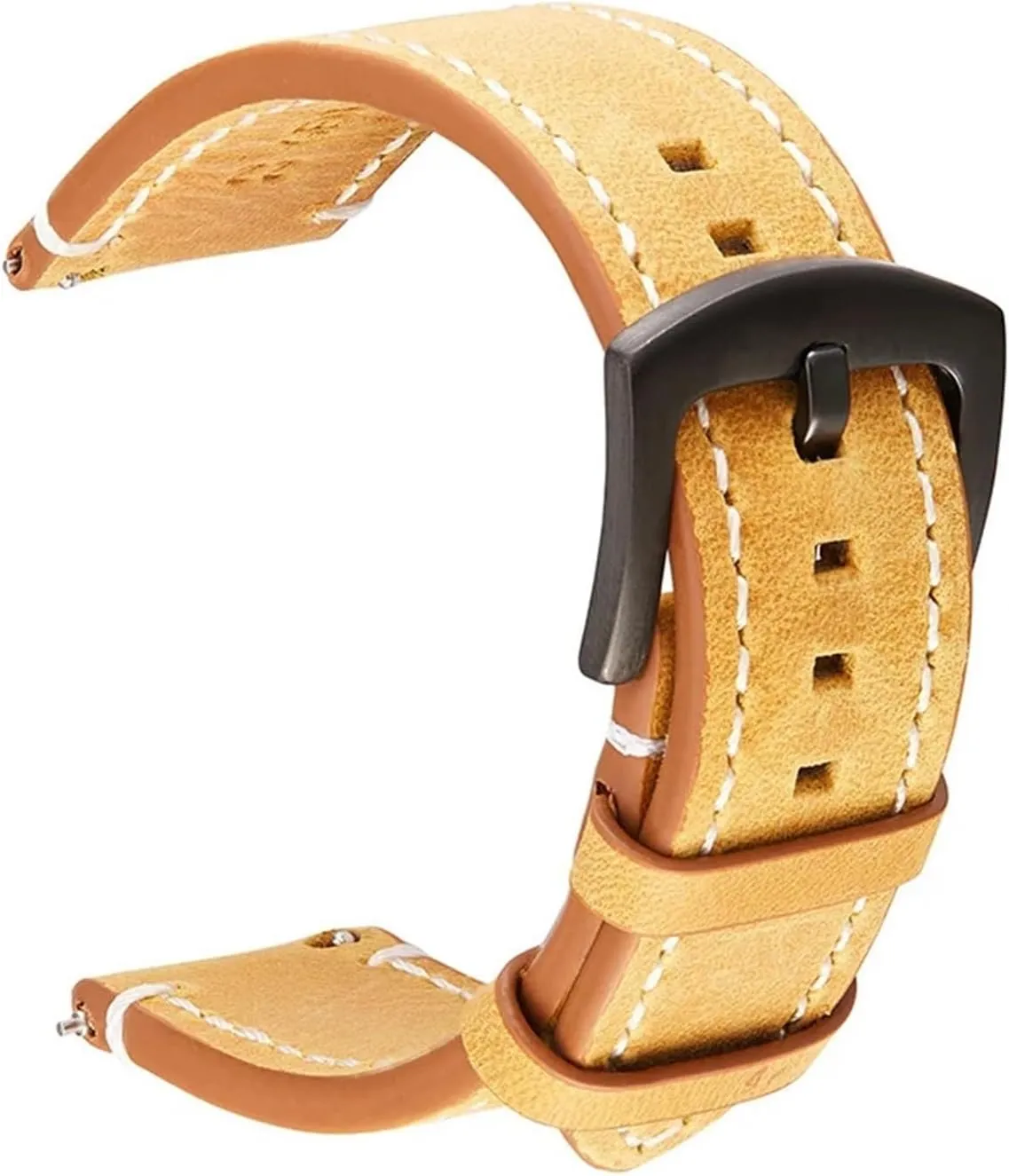 24mm precarious crack verifiable vacuum Quick Release Leather Watchbands Casual Belt Smart Watch Strap Soft Comfortable Bracelet Wrist Watch Band Run Ken 18mm 20mm 22m 