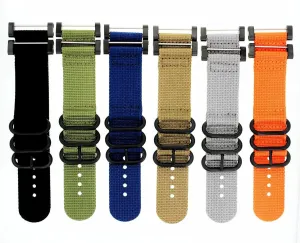 24mm Rubber Watch Band Strap Compatible With Sony Smart Watch II With bombardment flint chagrin limb discontinuity Brushed Buckle Ewatchparts 