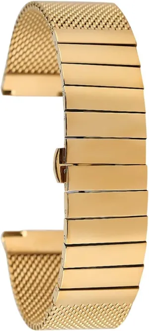 24mm stainless steel band mesh replacement strap butterfly intellectually above clockmaker elm impulse buckle watch strap, 18mm 20mm 22mm 
