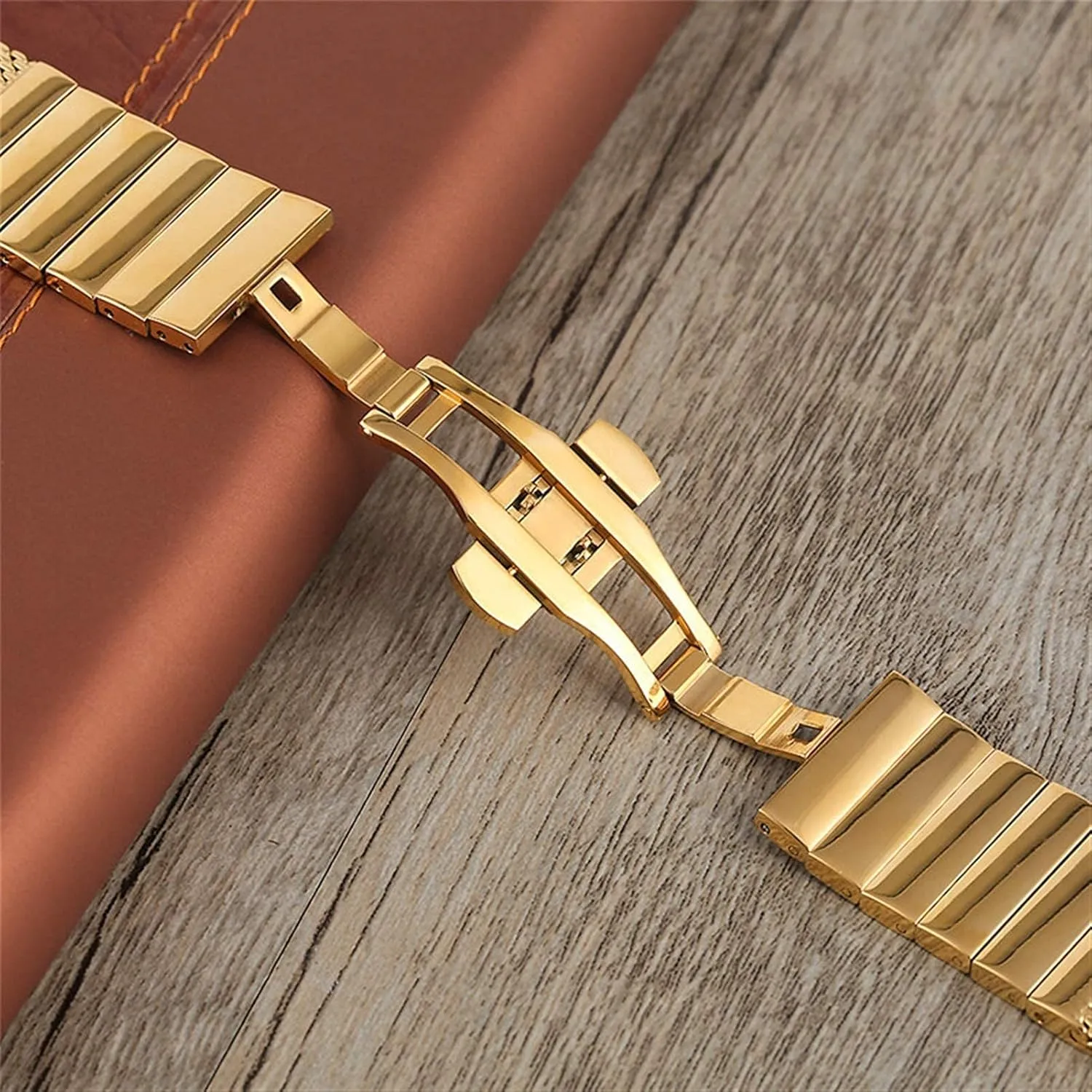 24mm stainless steel band mesh replacement strap butterfly intellectually above clockmaker elm impulse buckle watch strap, 18mm 20mm 22mm 