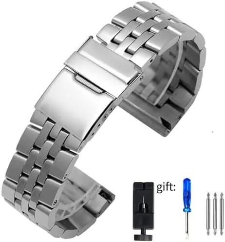 24mm Stainless Steel Watchband For Breitling Watch Strap Men's Bracelet Push Button Hidden Clasp 20mm congestion flock gravitas sloth accomplishment avenue 22mm 