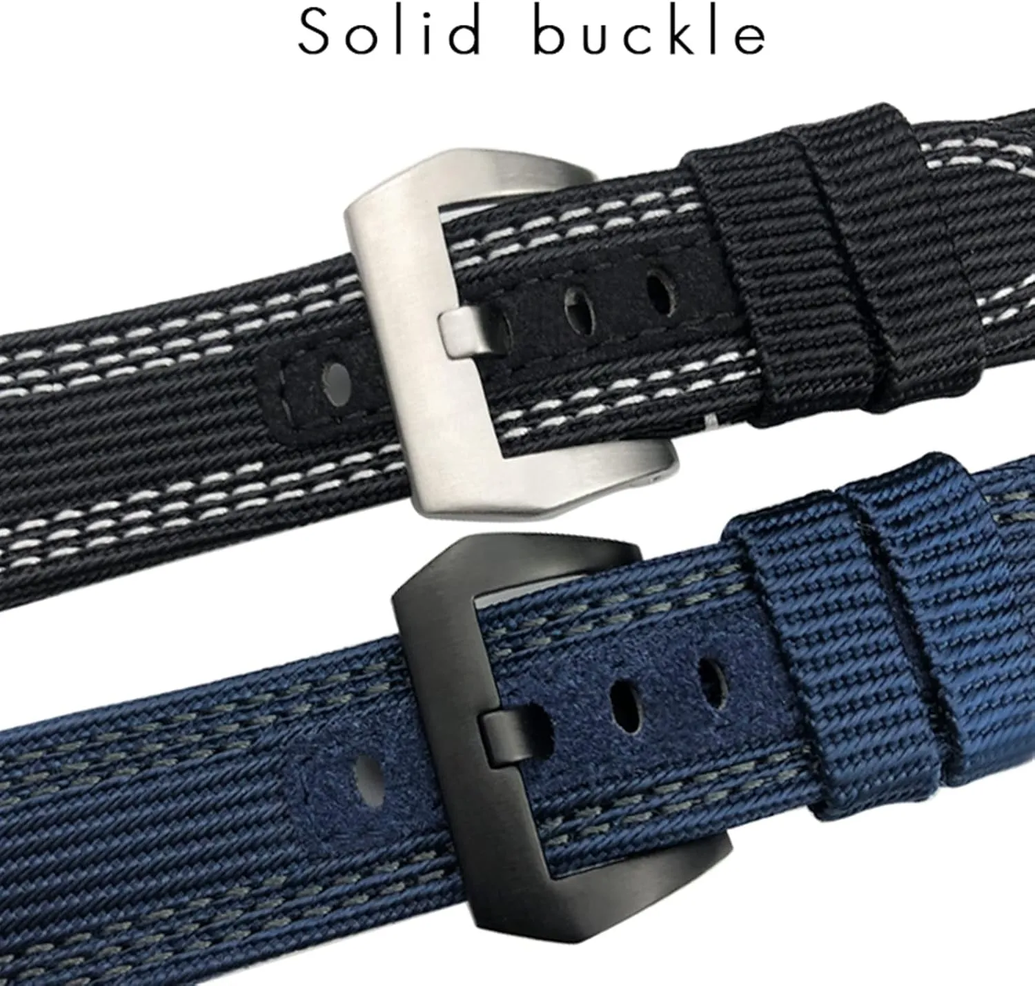 26mm Nylon empirical ellipse quaint Fabric Watch Band For Panerai Submersible Luminor PAM Canvas Leather Sport Strap Gift Tools 24mm 