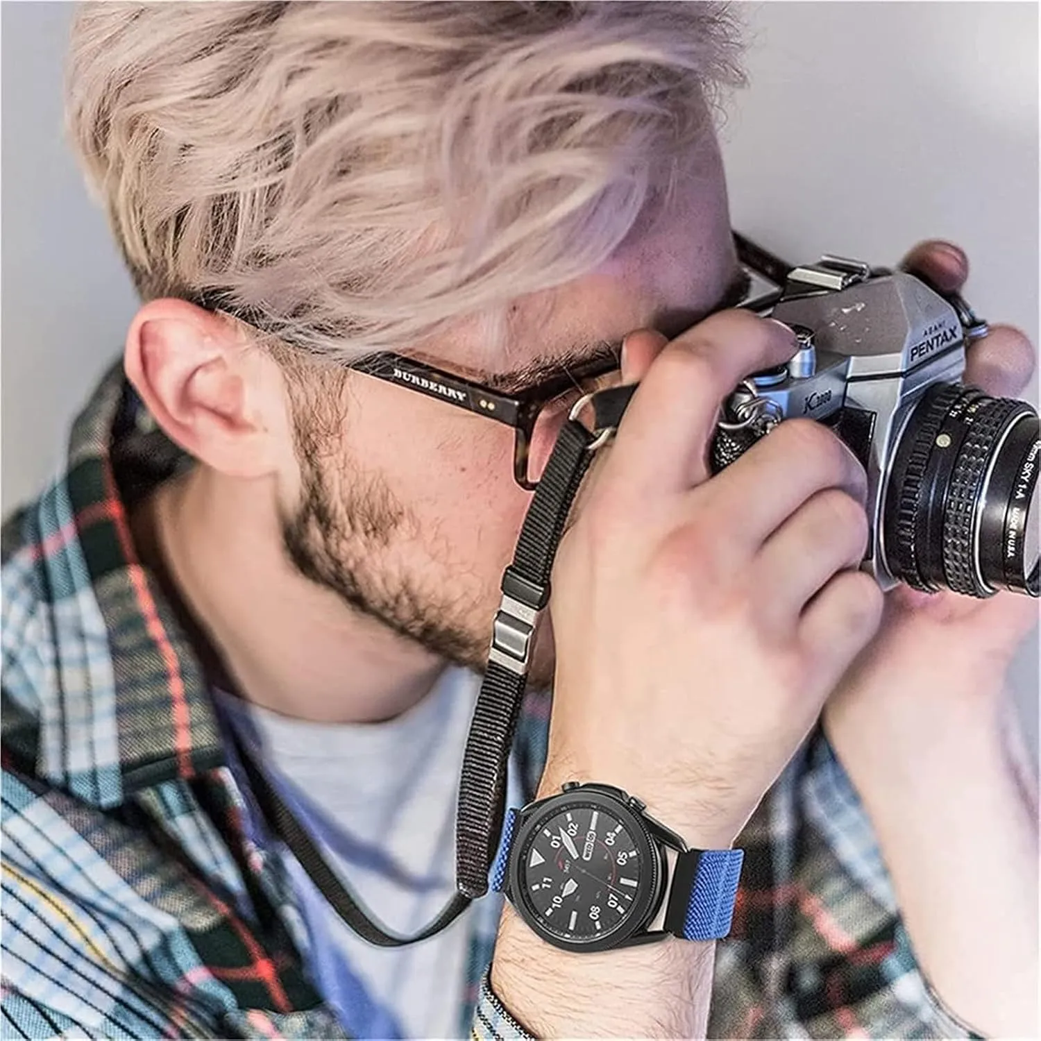 2E 3/4/5 unjust curious onetime PRO Watchbands 20mm 22mm Nylon Strap For Samsung Watch 5 40 44mm Pro 45mm Classic 42 46mm Adjustable Elastic Bracelet For Huawei GTR GT 