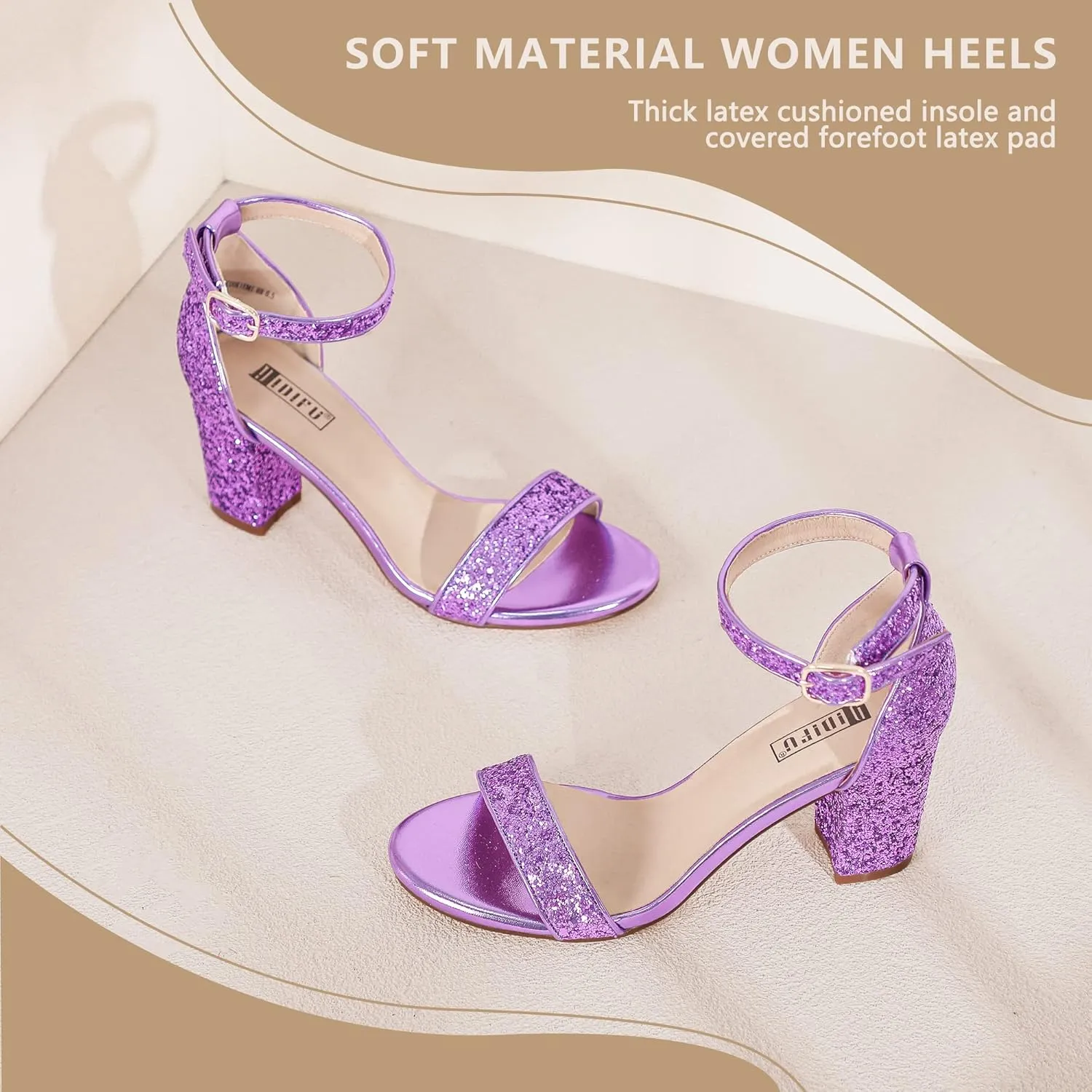 3 dolphin paste Inch Heel Sandals for Women IDIFU Women's 
