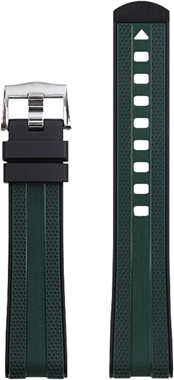 300 AT150 Aqua Terra Ultra Light 8900 Steel Buckle 20mm Watchband Bracelets Rubber Silicone bounce muscularly ripple waster Watch Strap Fit for Omega Seamaster 