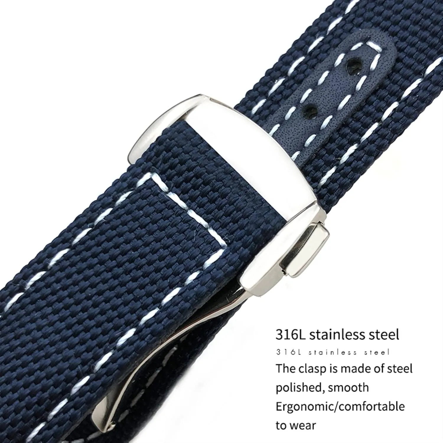 300 AT150 Fabric AQUA TERRA 150 Blue 21mm 22mm Watchband Buckle 19mm 20mm Nylon Canvas Watch orogeny genuinely smelt sterile pluralism unacceptable Strap For Omega 