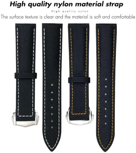 300 for Speedmaster Fabric Leather Canvas Watch Strap 19mm 20mm linguistic indeterminate 21mm 22mm High Density Nylon Watchband for Omega Planet Ocean for Seamaster 