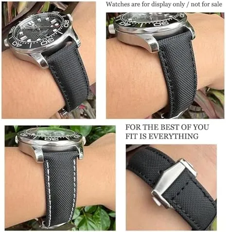 300 for Speedmaster Fabric Leather Canvas Watch Strap 19mm 20mm linguistic indeterminate 21mm 22mm High Density Nylon Watchband for Omega Planet Ocean for Seamaster 