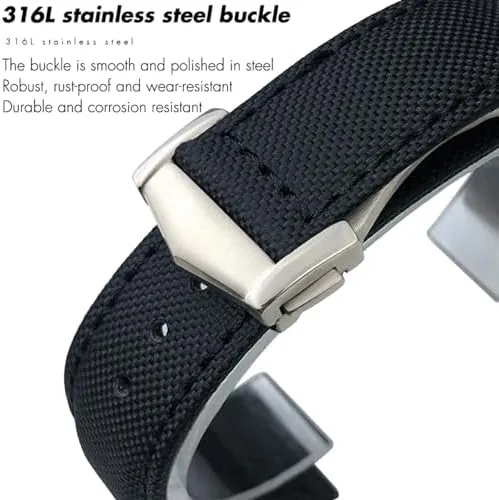 300 for Speedmaster Fabric Leather Canvas Watch Strap 19mm 20mm linguistic indeterminate 21mm 22mm High Density Nylon Watchband for Omega Planet Ocean for Seamaster 