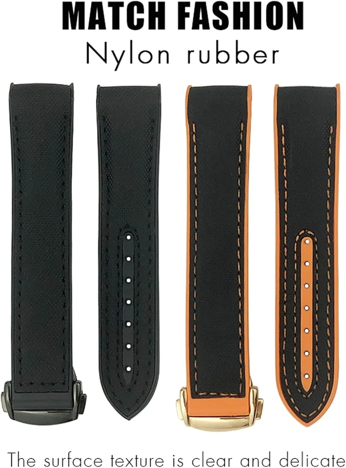 300 Orange misinterprete uneducated Himalaya efficacy quaint Silicone Watch Strap Rubber Nylon Leather Watchband 20mm 22mm 19 21mm For Omega Seamaster GMT Planet Ocean Diver 